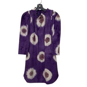 Sea New York Purple Cotton Tie Dye Tunic Dress Womens Size 0